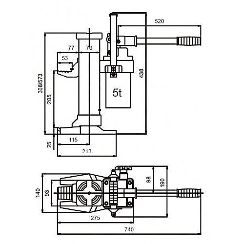 Hydraulikheber 5.000 kg - 0