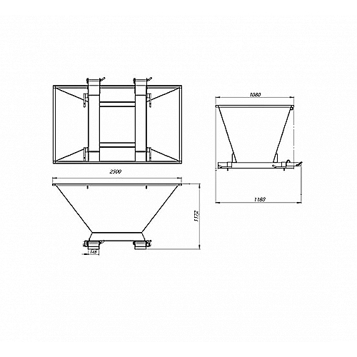 Befülltrichter für Transportsäcke 1300 L BIG BAG - 0