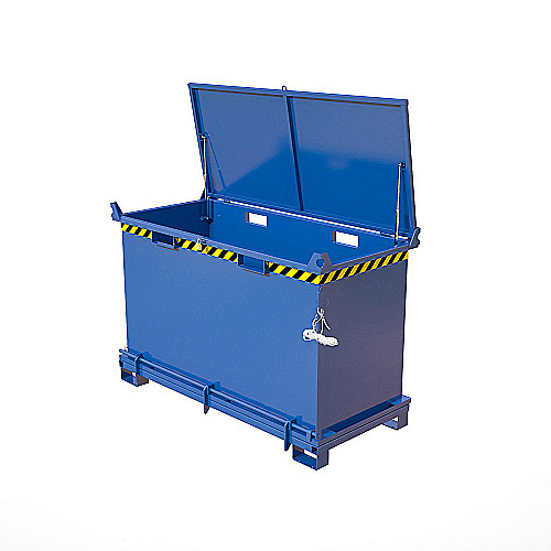 Klappbodencontainer mit Deckel - 1500 L VBB ECO - 0