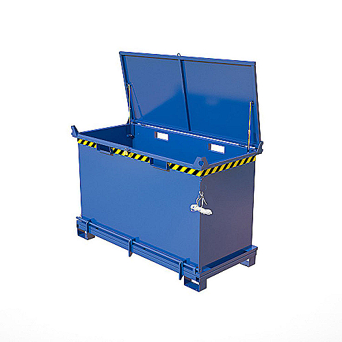 Klappbodencontainer mit Deckel - 1000 L VBB ECO - 0