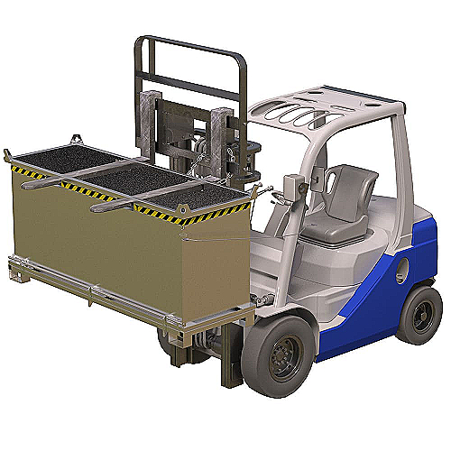 Behälter mit klappbarem Boden - 1000 L VBB ECO - 0