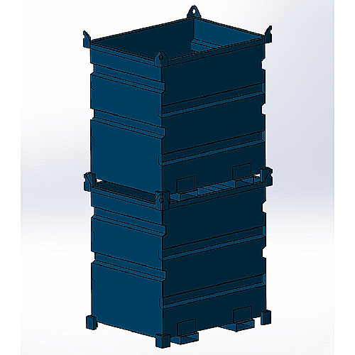 Drehbarer Container - 500 L VTR - 40