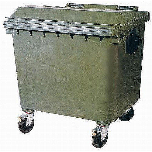 Müllcontainer 1000 L , grün