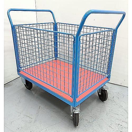 Transportplattform 1.000 x 700, feste Räder, Tragfähigkeit 500 kg - 0